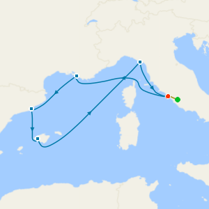 Western Mediterranean from Rome with Stay