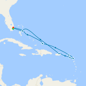 Turquoise Waters & Colonial Charm from Fort Lauderdale with Luxury Miami Stay 