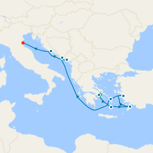 Adriatic & Greek Isles from Athens with 1nt Stay