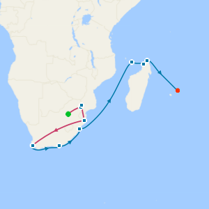 8Nt Luxury Kruger & Phinda Safari, Winelands & Cape Town Tour with Madagascan Marvels to Mauritius