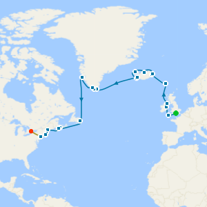 Transatlantic from Portsmouth to New York & Niagara Falls with Stays