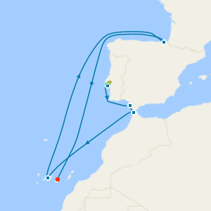 Portugal, Gibraltar & Canary Islands Cruise with Lisbon Stay