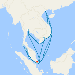Malaysia, Thailand & Vietnam with Halong Bay from Singapore with 1Nt Stay
