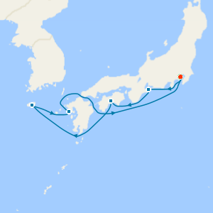 Japan & Korea from Yokohama with 1Nt Stay
