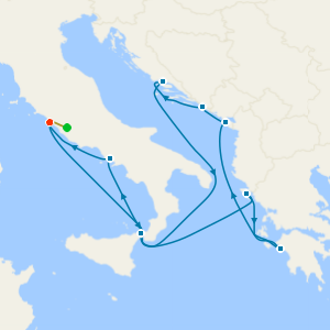 Italy, Greece & Croatia from Rome with 1nt Stay