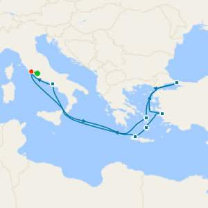 Greece, Turkey & Italy from Rome with 1nt Stay