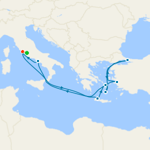 Greece, Turkey & Italy from Rome with 1nt Stay