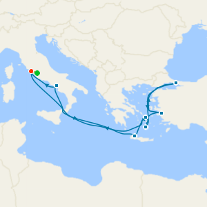 Greece, Turkey & Italy from Rome with 1nt Stay