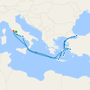 Greece, Turkey & Italy from Rome with 1nt Stay