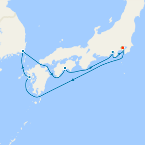 Kyushu & Korea from Yokohama with 1Nt Stay