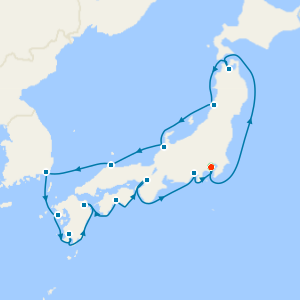 Grand Japan with Fall Foliage from Tokyo