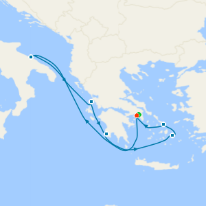 Legendary Marvels & Cultural Fusion from Athens - Fly Cruise