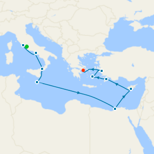 Spice Trail Sail from Rome to Athens with 2nt Luxury Stay 