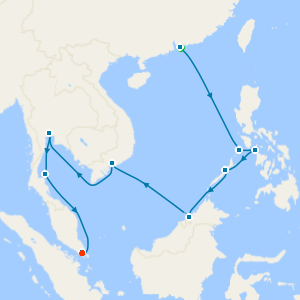 Jewels of Thailand & Philippines from Hong Kong to Singapore with Stays
