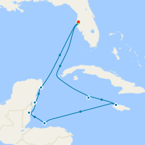 Shimmering Reefs & Mighty Ruins from Tampa - Fly Cruise