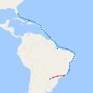 White Sands & Brazilian Sun, Miami, Rio & Iguazu Falls Stays