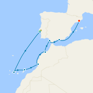 Spain & Morocco with Lisbon and Barcelona Stays