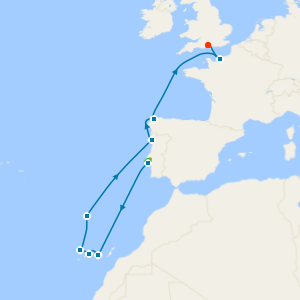 Spain, Portugal & France from Lisbon to Southampton with 1nt Stay