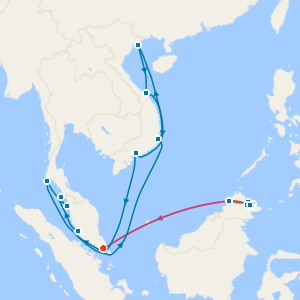 7 Nt Borneo's Orangutans & Wildlife Tour, Singapore Stay & Southeast Asia with Halong Bay