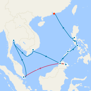 7 Nt Borneo's Orangutans & Wildlife Tour, Singapore Stay & Southeast Asia to Hong Kong