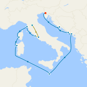 Mediterranean with Italy & Croatia with Florence and Rome Stays