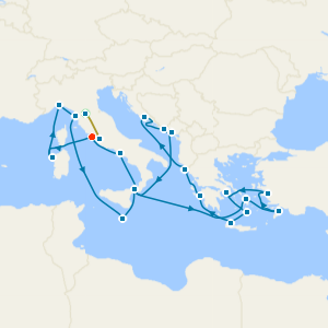 The Best of the Mediterranean with Florence and Rome Stays