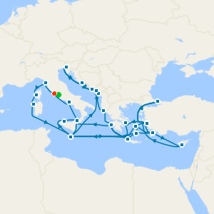 The Best of the Mediterranean from Rome with 1nt Stay