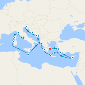 The Best of the Mediterranean from Rome with 1nt Stay