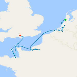 Channel Sea from Ijmuiden (Amsterdam) - Fly Cruise