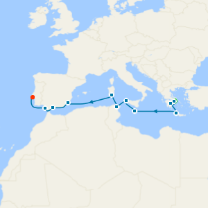 Greek Isles & Western Mediterranean from Athens with 1Nt Stay - Fly Cruise