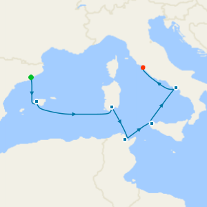 Western Med from Barcelona - Fly Cruise