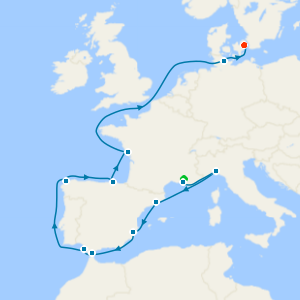 Italy, Spain & France with Provence and Copenhagen Stays
