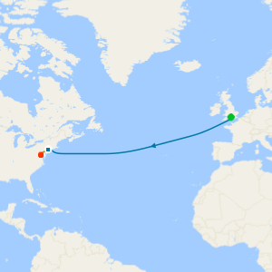 Westbound Transatlantic from Southampton with New York & Washington Stays and Best of D.C Tour