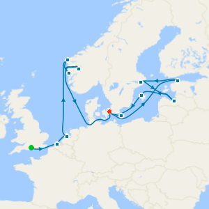 An Extended Journey from Fjordlands to Storied Cities from Southampton