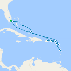 An Extended Journey through Caribbean Treasures & Peaceful Nature from Miami