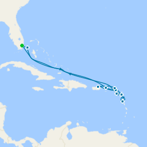 An Extended Journey through Islands of Scenic Wonder & Coastal History from Miami