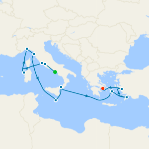 Sorrento and Rome Stays with Mediterranean & Greek Isles Adventure