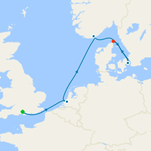 Northern Europe from Southampton