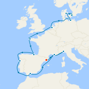 Netherlands, Spain & Portugal with Copenhagen and Barcelona Stays