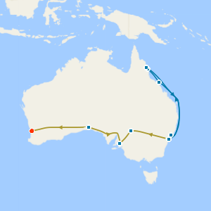 Great Barrier Reef from Sydney & 3Nts Indian Pacific Rail to Perth with Stay