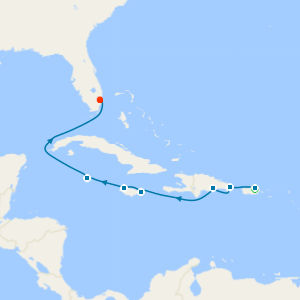 Caribbean Gems from San Juan  to Fort Lauderdale - Fly Cruise