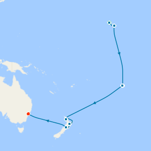 Tahiti, Hawaii & South Pacific Crossing with Waikiki Beach and Sydney Stays