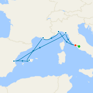 Italy, France & Spain from Rome with Stay