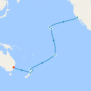 Tahiti, Hawaii & South Pacific Crossing from Los Angeles with Stay