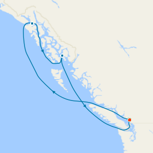 Alaska from Vancouver with Stay