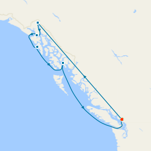 Alaska from Vancouver with Stay