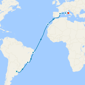 Grand Voyage from Buenos Aires to Rome with Stays