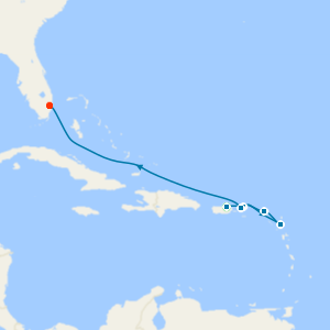 Eastern Caribbean Charms from San Juan to Fort Lauderdale with Luxury Stay
