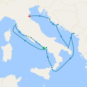 Sorrento and Rome Stays with Best of Italy & Croatia Cruise