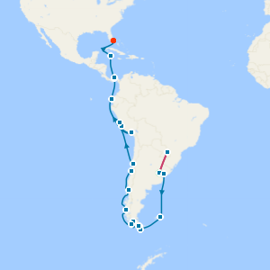 Iguazu Falls & Panama Canal, Inca & South America: Chilean Fjords from Buenos Aires with Stays